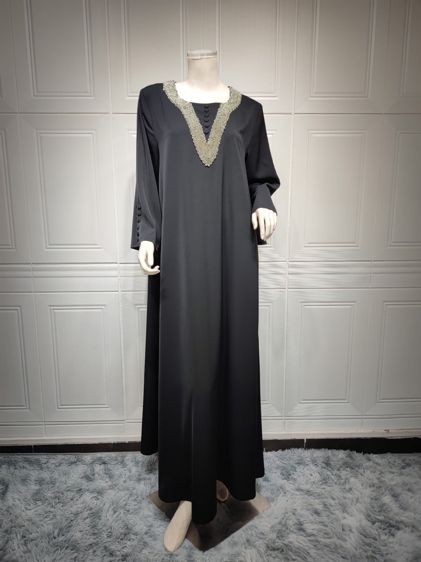 Women's Beaded Rhinestone Dress