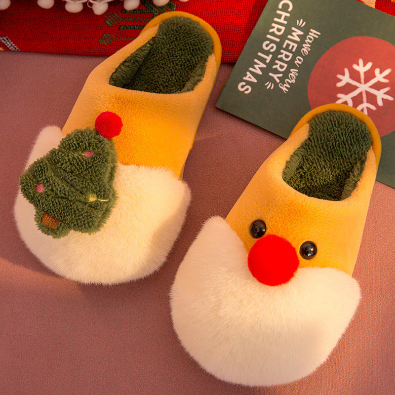 Winter Plush Slippers Anti-Slip House Shoes