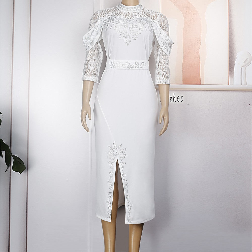 Oversize Hip Wrap OL Temperament Tongle Africa Dress