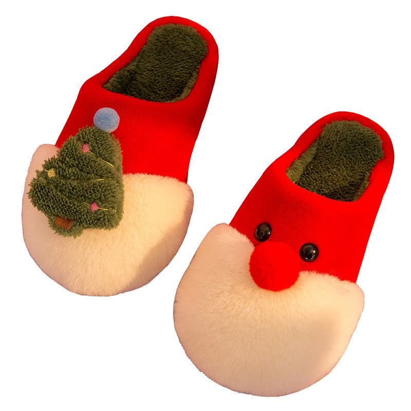 Winter Plush Slippers Anti-Slip House Shoes