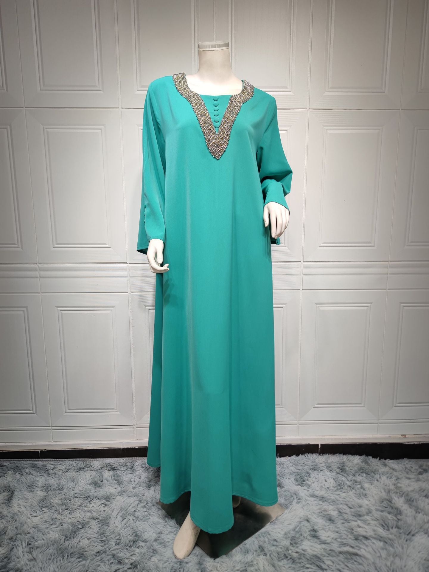 Women's Beaded Rhinestone Dress