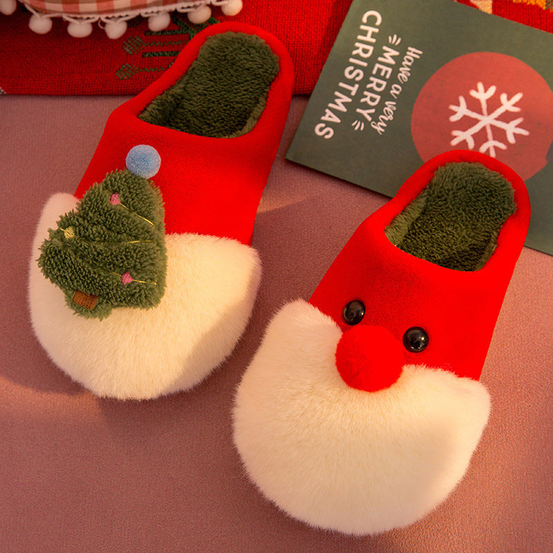 Winter Plush Slippers Anti-Slip House Shoes