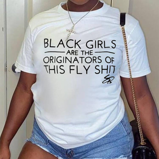 Fashion Casual Stretch Cotton Printed T-shirt Women
