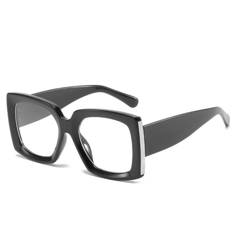 Trendy Large Square Frame Bright Sunglasses