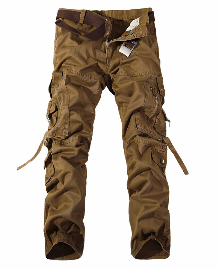 Multi-pocket Washed Cargo Pants