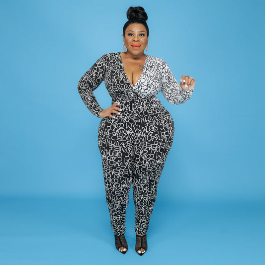 Ladies Rompers V Neck