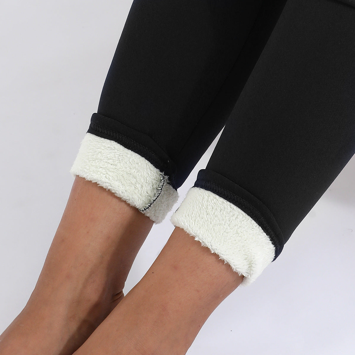 Warm Thick High Stretch Lamb Cashmere Skinny Fitness Woman Pants
