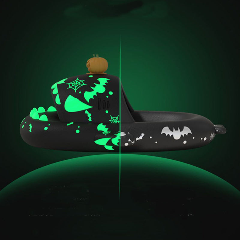 Halloween And Christmas Luminous Shark Slippers