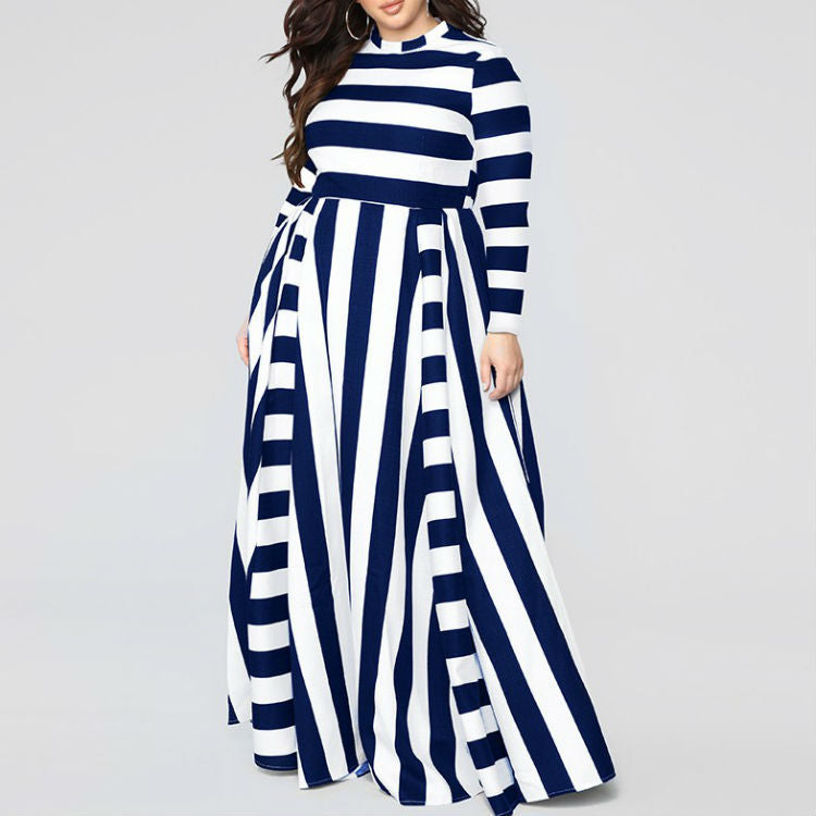 Loose Women's Striped  Dress