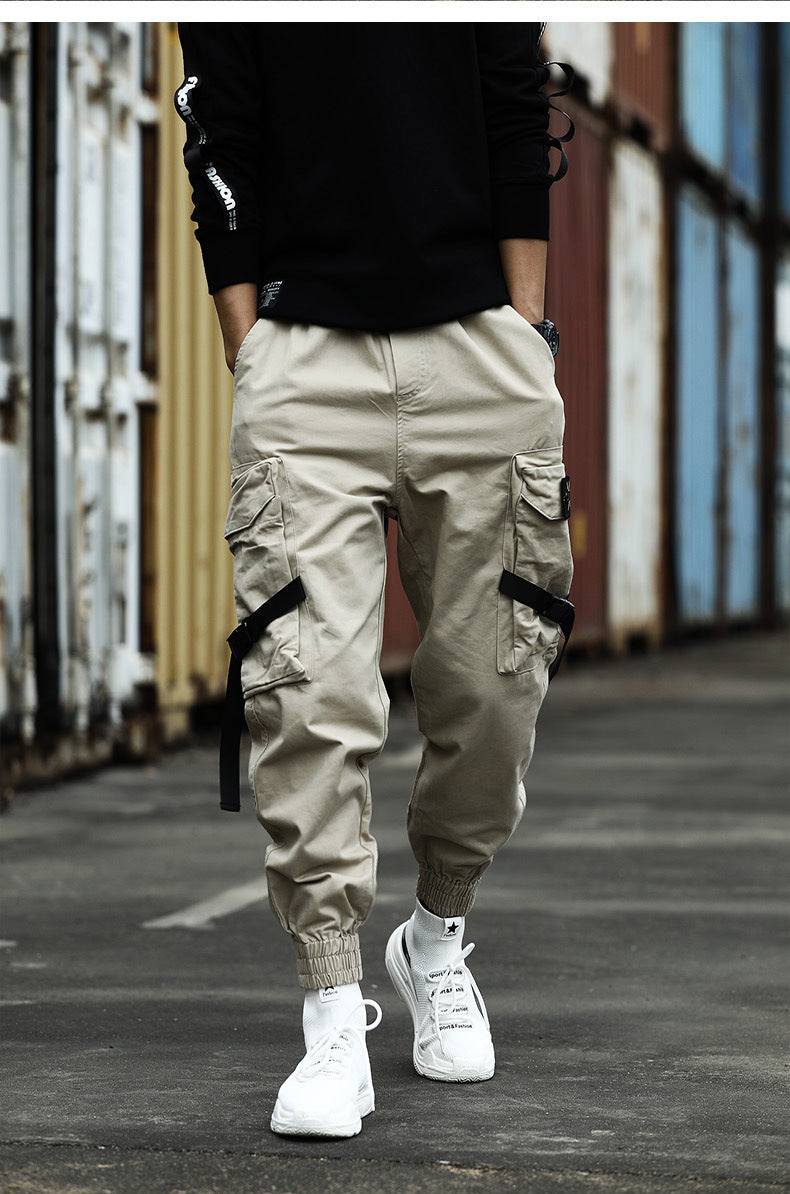 New Casual Pants Men Cotton Cargo Pants