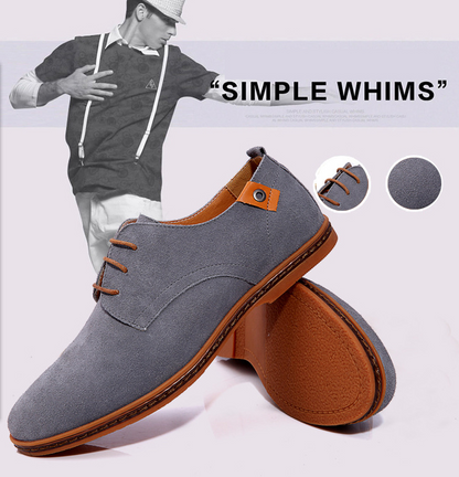 Men's shoes casual leather shoes.