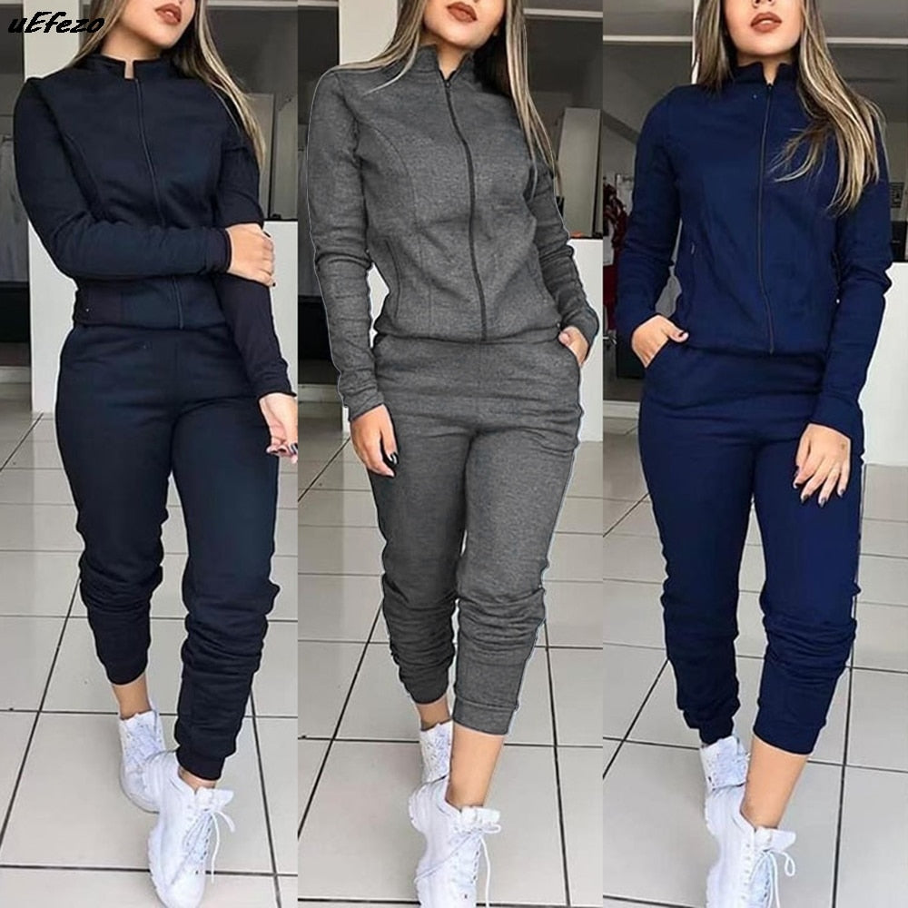 Hooded long sleeve sweater suit