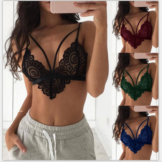 Sexy Three-Point Sling Halter Neck Sexy Bra