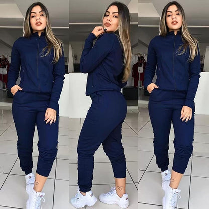 Hooded long sleeve sweater suit