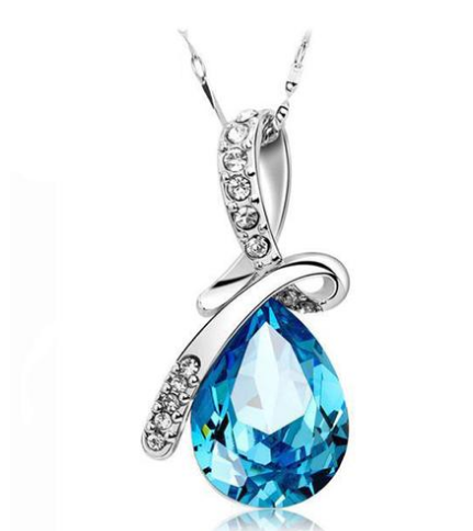 Crystal Pendant Necklace Earring