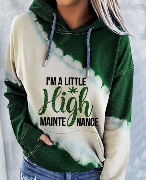 Maple Leaf High Print Women's Sweater