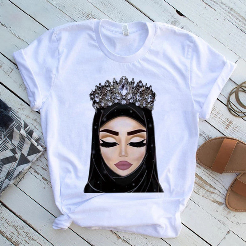 Cool Melanin Black Girl Print Female Shirt