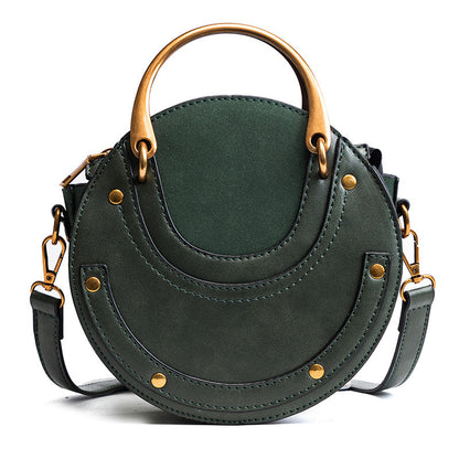 Frosted Stitching One-Shoulder Messenger Handbag