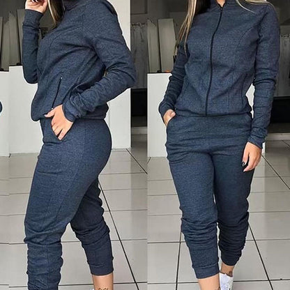 Hooded long sleeve sweater suit