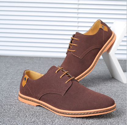 Men's shoes casual leather shoes.