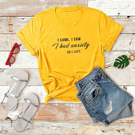 Women Graphic Slogan Tee Funny Shirts