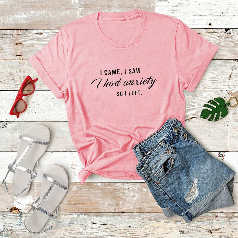 Women Graphic Slogan Tee Funny Shirts