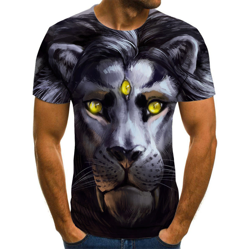 Fashion Animal Lion 3D Printed T-Shirt