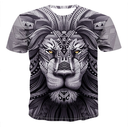 Fashion Animal Lion 3D Printed T-Shirt