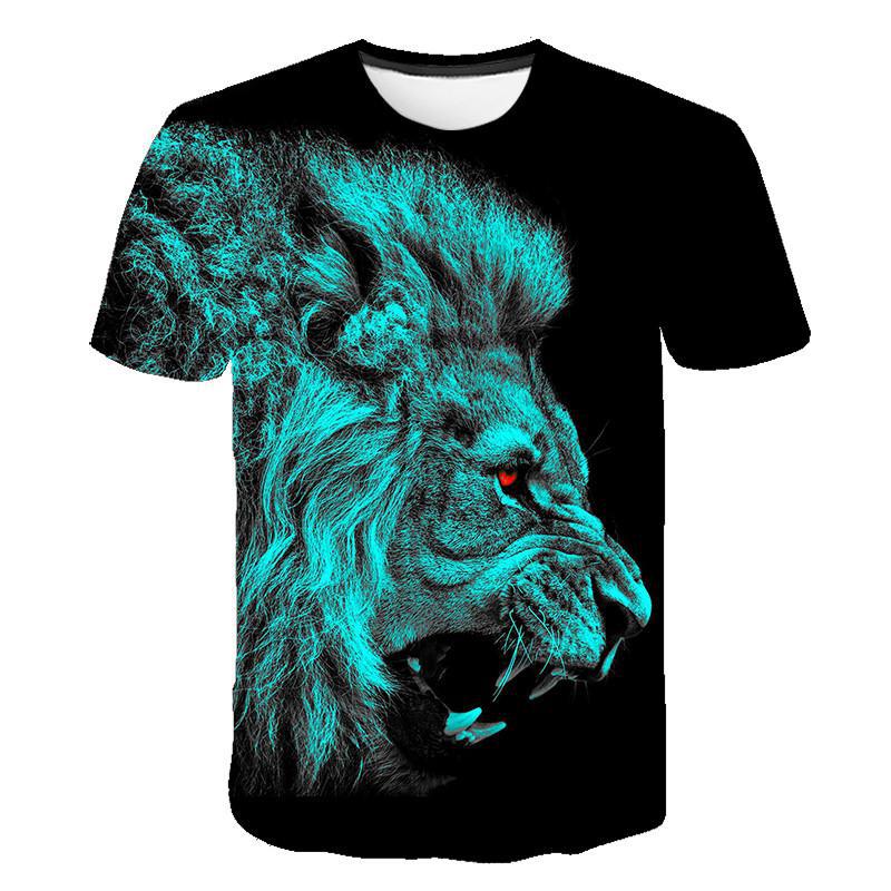 Fashion Animal Lion 3D Printed T-Shirt