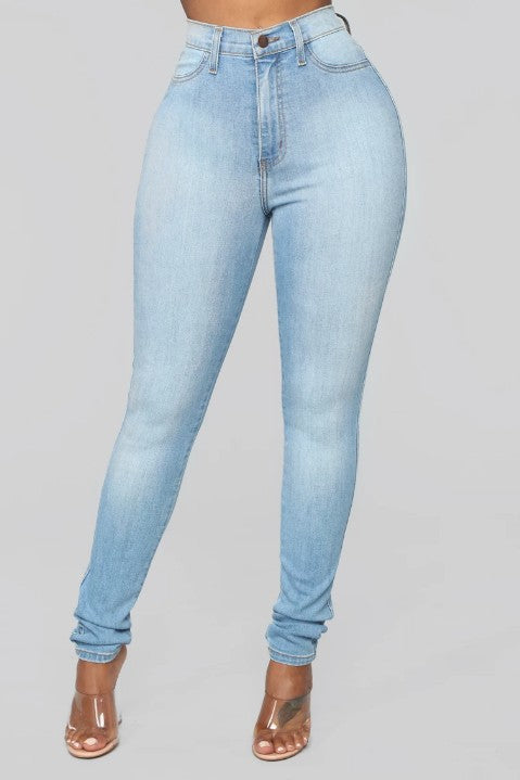 Stretch Jeans Women Cross-Border High-Waisted Trousers