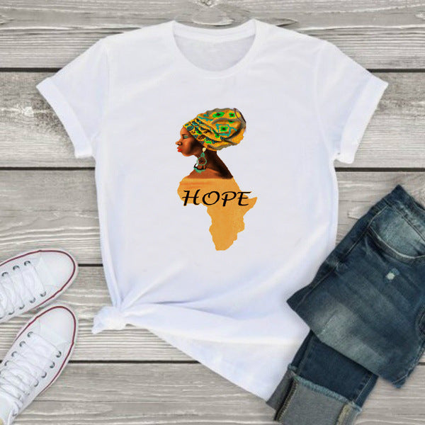 Melanin African Map T shirt African Girl