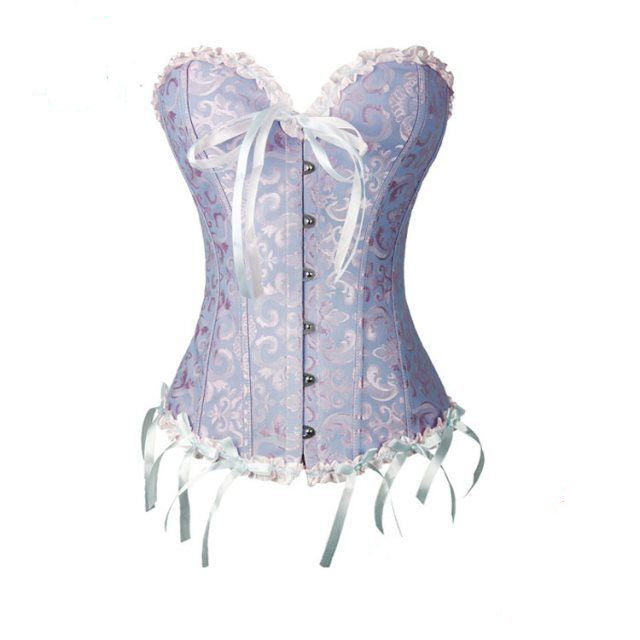 Sexy Women Lace Push Up Corset Bustier