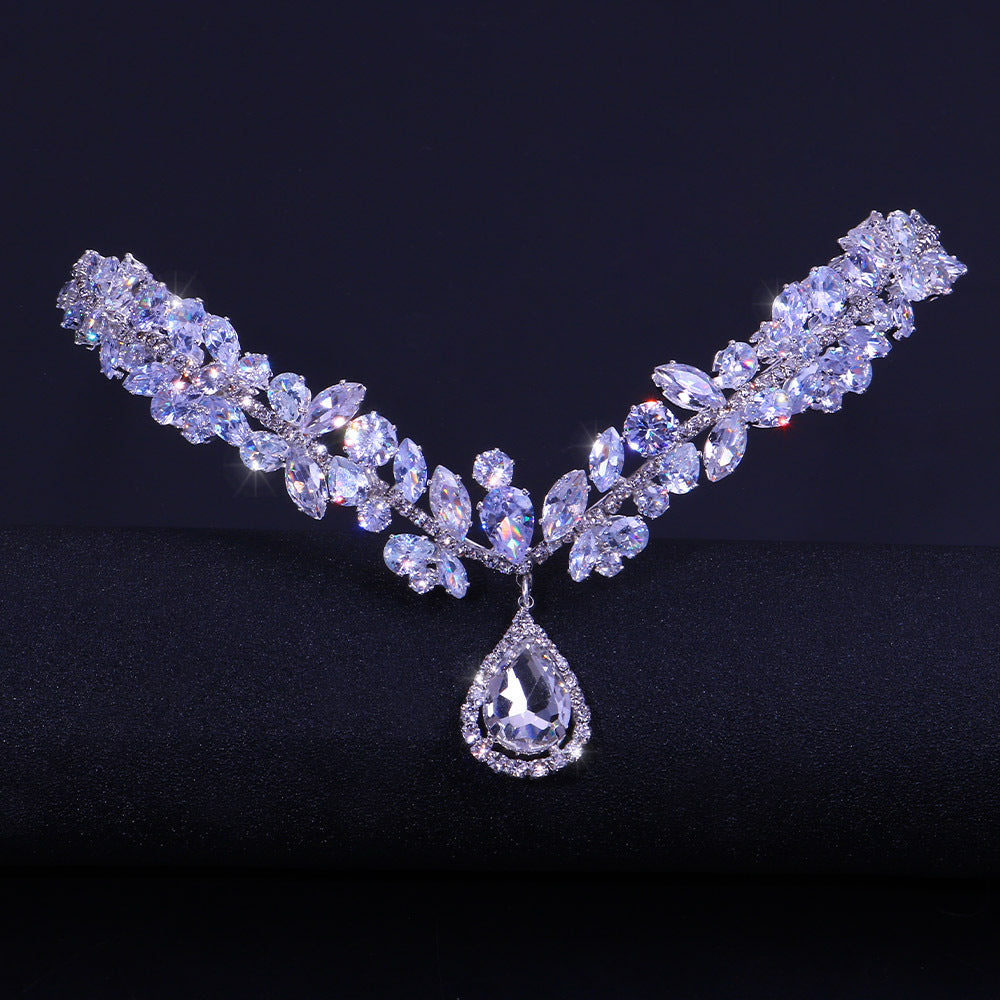 Head Chain Bridal Zircon Headband