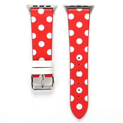 Fashion Strap Leather Cute Polka Dot Watchband