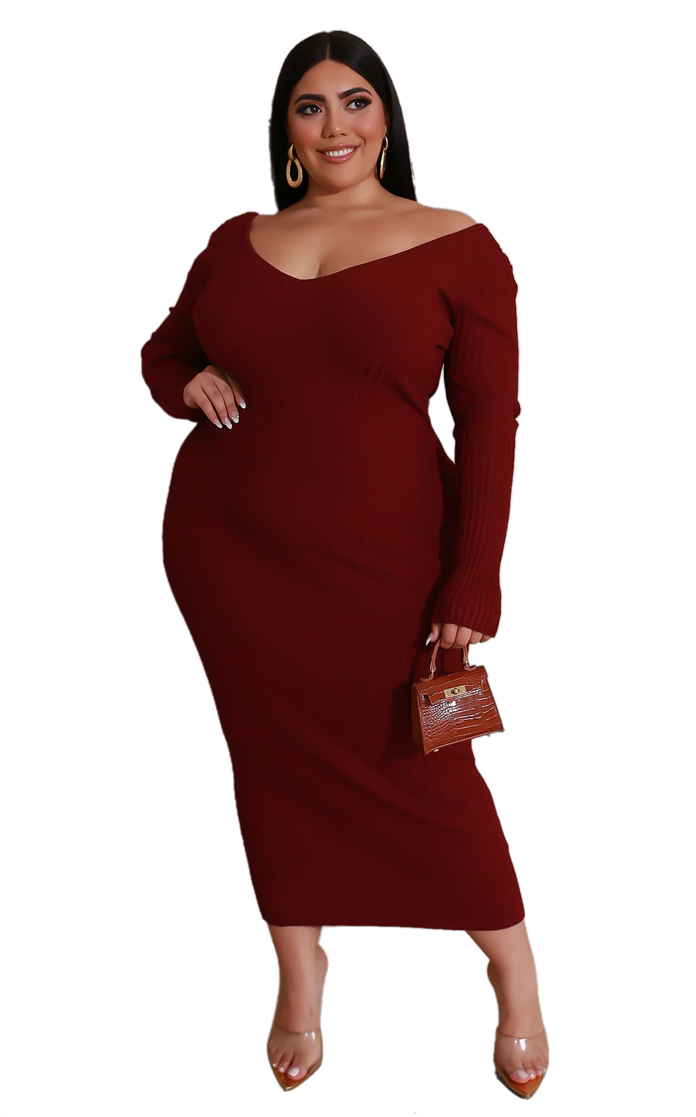 Women V-neck dress