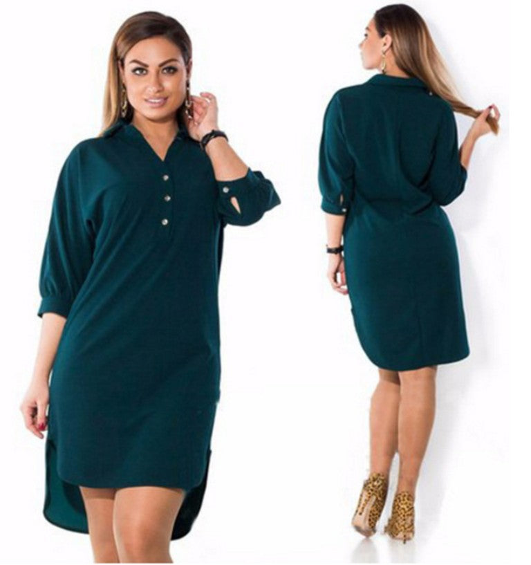 Irregular Shirt Dress