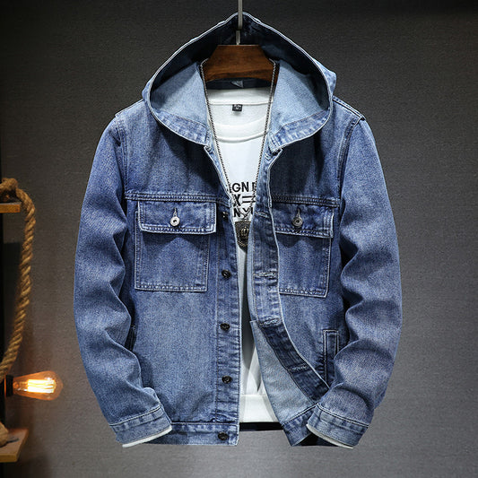 Hooded Denim Jacket