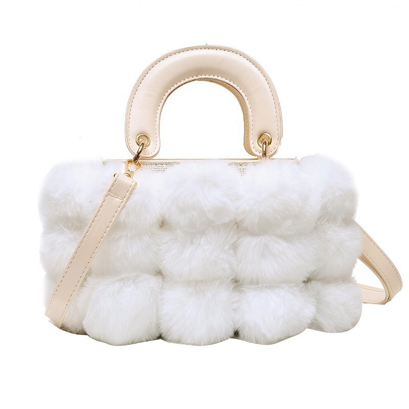 Plush Handbags Winter Plush Shoulder Bag Handbag