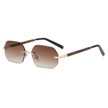 Fashion Frameless Polygonal Sunglasses