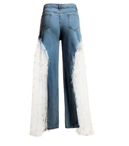 Women Wide Leg Pants Jeans