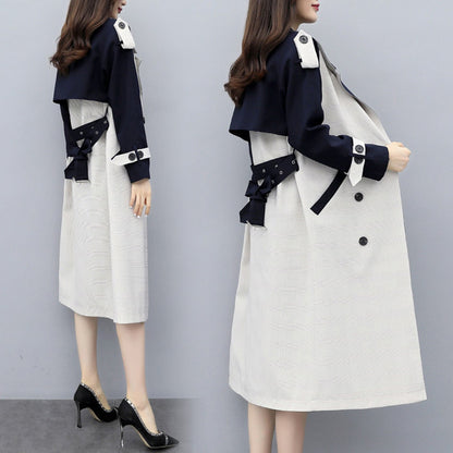 Over the knee long trench coat