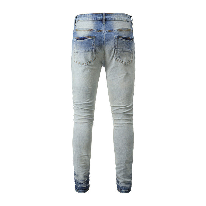 Slim Blue Jeans With Small Ankle