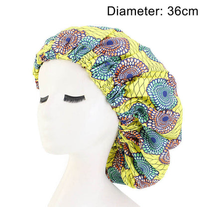 Oversized African Print Double Sleeping Hat