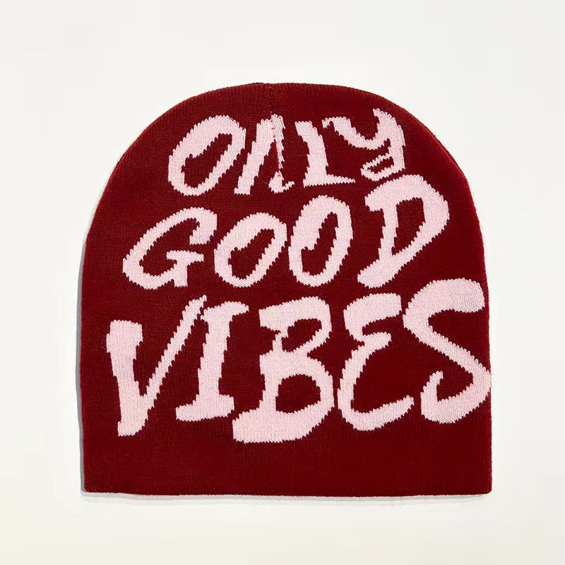 Letter Jacquard Hip Hop Knitted Hat