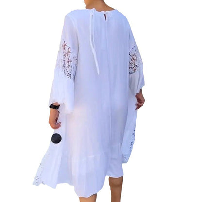 Women's Long Lace Shirt Dress