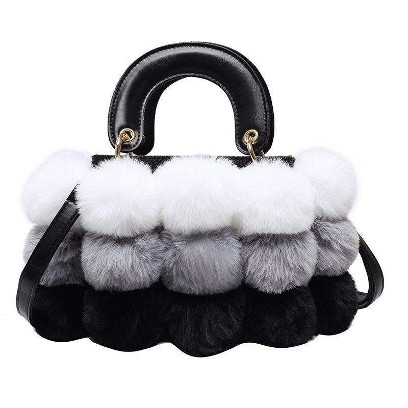 Plush Handbags Winter Plush Shoulder Bag Handbag