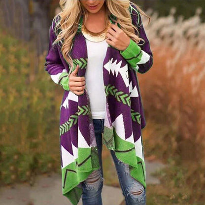 Geometric Print Sweater