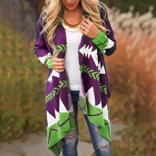 Geometric Print Sweater