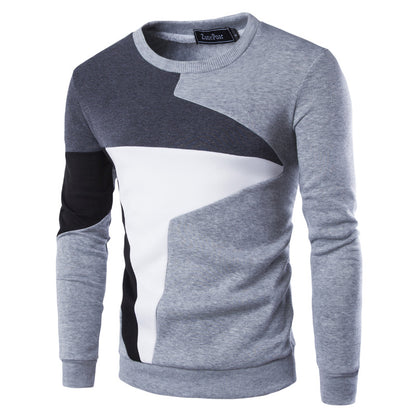 Seagull Printed Casual O-Neck Slim Cotton Knitted Men Sweaters