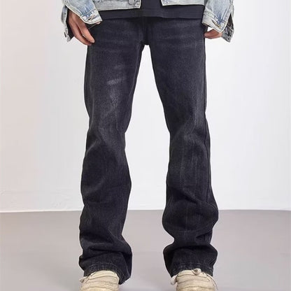 Washed White Distressed Jeans For Men